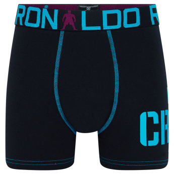 Cristiano Ronaldo dětské boxerky 2pack CR7 black-siluet