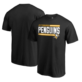 Pittsburgh Penguins pánské tričko black Iconic Collection On Side Stripe
