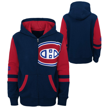 Montreal Canadiens dětská mikina s kapucí faceoff colorblocked fleece full-zip