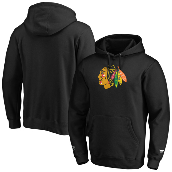 Chicago Blackhawks pánská mikina s kapucí mid essentials crest graphic hoodie black