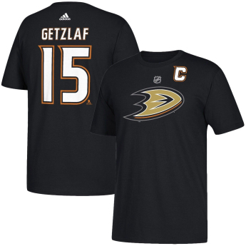 Anaheim Ducks pánské tričko logo black Ryan Getzlaf