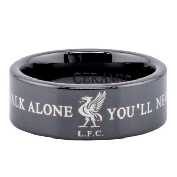 FC Liverpool prsten Black Ceramic Ring Small