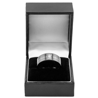 FC Liverpool prsten Black Ceramic Ring Medium