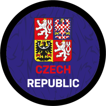 Hokejové reprezentace puk Czech republic logo blue