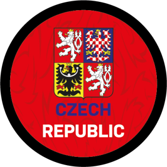 Hokejové reprezentace puk Czech republic logo red