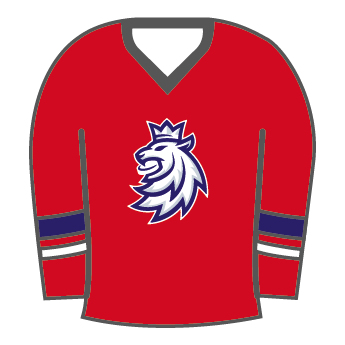 Hokejové reprezentace odznak Czech Republic Red lion jersey