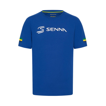 Ayrton Senna pánské tričko Stripe blue 2024