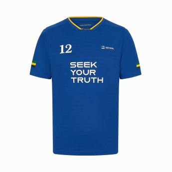 Ayrton Senna pánské tričko Stripe Sports blue 2024