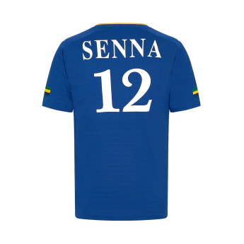 Ayrton Senna pánské tričko Stripe Sports blue 2024