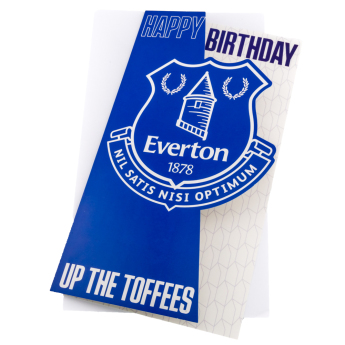 FC Everton blahopřání Crest Birthday Card