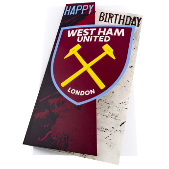 West Ham United blahopřání Crest Birthday Card