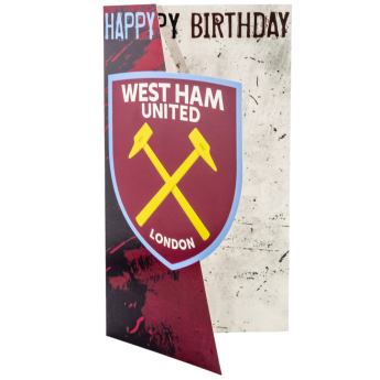 West Ham United blahopřání Crest Birthday Card