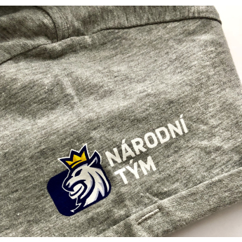 Hokejové reprezentace dámské tričko grey Czech Ice Hockey logo lion