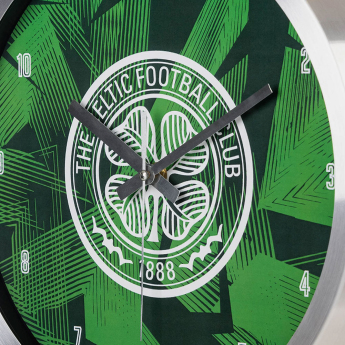 FC Celtic nástěnné hodiny Geo Metal Wall Clock