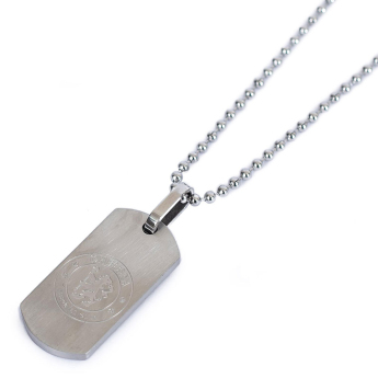 FC Chelsea řetízek na krk se psí známkou Matt Finish Dog Tag & Chain