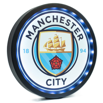 Manchester City logo na stěnu Metal LED Logo Sign