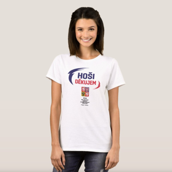 Hokejové reprezentace dámské tričko Ice Hockey World Championship Czechia MS 2024 White