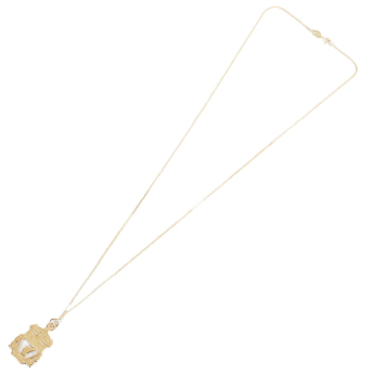 FC Liverpool řetízek na krk s přívěškem 18ct Gold Plated on Silver Crest