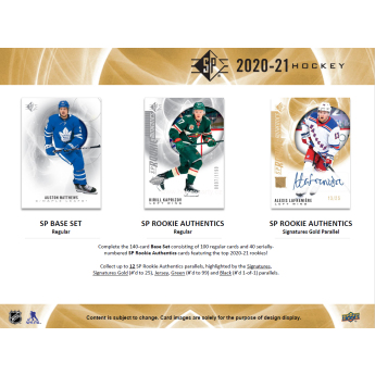 NHL boxy hokejové karty NHL 2020-21 Upper Deck SP Blaster Box