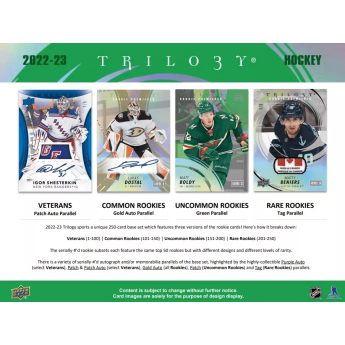 NHL boxy hokejové karty NHL 2022-23 Upper Deck Trilogy Hobby Box