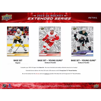 NHL boxy hokejové karty NHL 2023-24 Upper Deck Extended Series Hockey Blaster Box