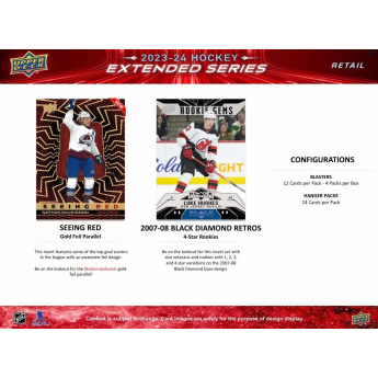 NHL boxy hokejové karty NHL 2023-24 Upper Deck Extended Series Hockey Blaster Box