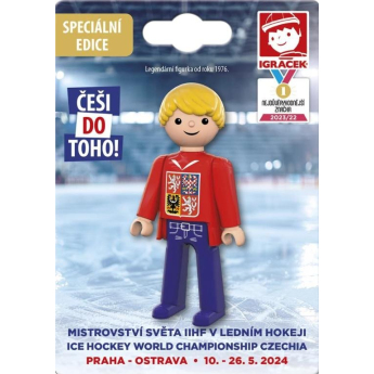 Hokejové reprezentace figurka man ms hockey fan red
