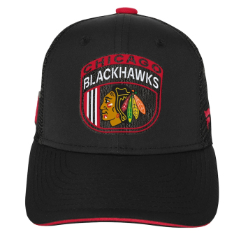 Chicago Blackhawks dětská čepice baseballová kšiltovka 2024 Draft NHL On Stage Trucker Adjustable Hat