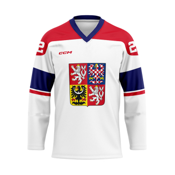 Hokejové reprezentace hokejový dres Radko Gudas #3 CCM Czech republic white