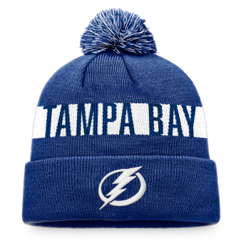Tampa Bay Lightning zimní čepice Fundamental Beanie Cuff with Pom