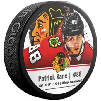 CHICAGO BALCKHAWKS PUCK PATRICK KANE