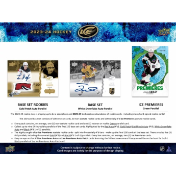 NHL boxy hokejové karty NHL 2023-24 Upper Deck Ice Hobby Balíček