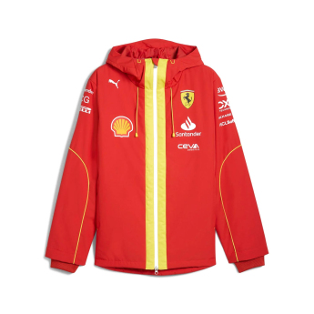 Ferrari pánská bunda s kapucí Pro Rain red F1 team 2024