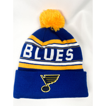 St. Louis Blues dětská zimní čepice Jacquard Cuffed Knit With Pom