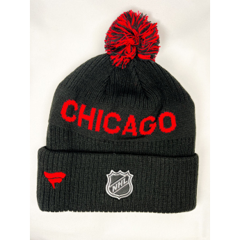 Chicago Blackhawks dětská zimní čepice Cufed Knit With Pom