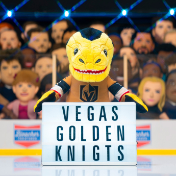 Vegas Golden Knights pánská mikina s kapucí Vegas Golden Knights Chance #1 Plush Figure (Gold Jersey)