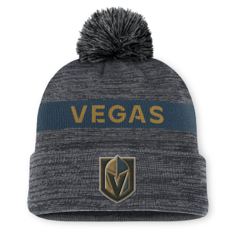 Vegas Golden Knights zimní čepice Authentic Pro Rink Beanie Cuff With POM