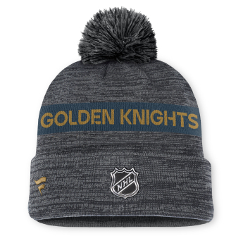 Vegas Golden Knights zimní čepice Authentic Pro Rink Beanie Cuff With POM