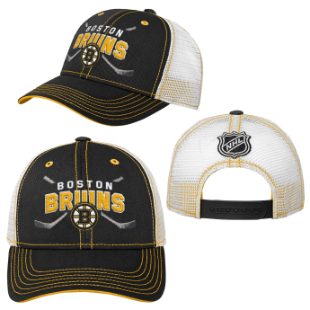 Boston Bruins čepice baseballová kšiltovka Lockup Meshback Adjustable