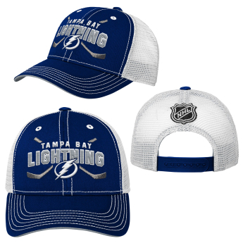 Tampa Bay Lightning dětská čepice baseballová kšiltovka Lockup Meshback Adjustable