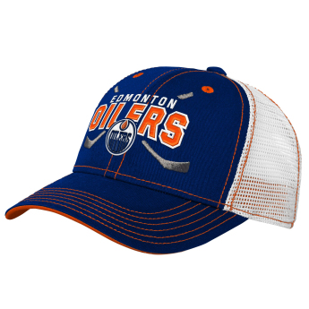 Edmonton Oilers dětská čepice baseballová kšiltovka Lockup Meshback Adjustable