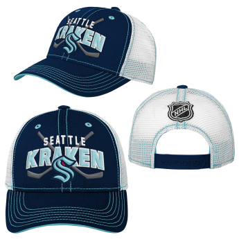 Seattle Kraken dětská čepice baseballová kšiltovka Lockup Meshback Adjustable