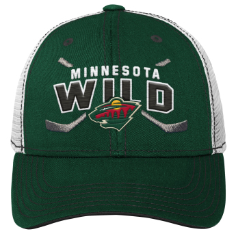 Minnesota Wild čepice baseballová kšiltovka Lockup Meshback Adjustable