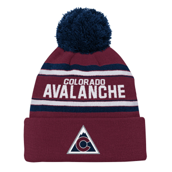 Colorado Avalanche dětská zimní čepice 3Rd Jersey Jacquard Cuff Pom