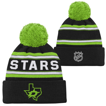 Dallas Stars dětská zimní čepice 3Rd Jersey Jacquard Cuff Pom