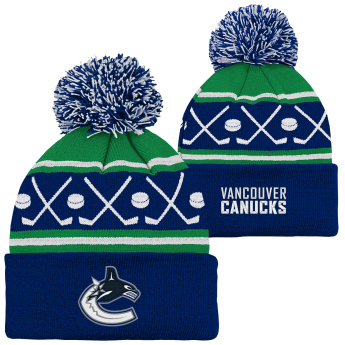 Vancouver Canucks dětská zimní čepice Face-Off Cuff Pom
