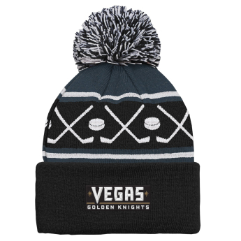 Vegas Golden Knights dětská zimní čepice Face-Off Cuff Pom