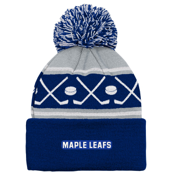 Toronto Maple Leafs dětská zimní čepice Face-Off Cuff Pom