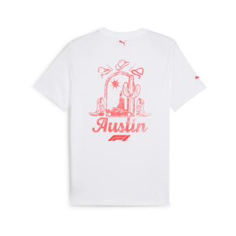 Formule 1 pánské tričko Austin GP white 2024