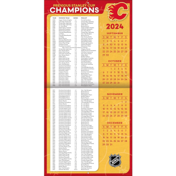 Calgary Flames kalendář 2025 Wall Calendar